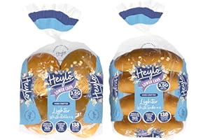 Heylo Low Carb White 1 x Pack of Keto bread Rolls - 1 x Pack of Keto Sub Rolls For Delicious Snacks | Keto Food