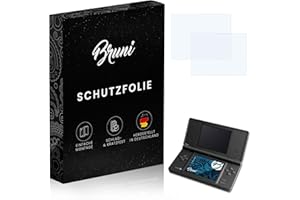 Bruni Screen Protector compatible with Nintendo DSi Protector Film, crystal clear Protective Film (Set of 2)