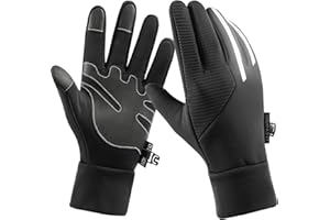 BHIDENAW Guanti Invernali Caldi Guanti Moto Guanti Ciclismo Guanti Uomo Guanti Mtb Guanti Bici Guanti Touchscreen Impermeabili Antivento Guantiper per Corsa Arrampicata Pesca Trekking All'aperto