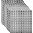 Lekebaby Classic Baseplates Building Base Plates for Building Bricks 100% Compatible with Major Brands-Baseplates 10" x 10", Pack of 12-Grey