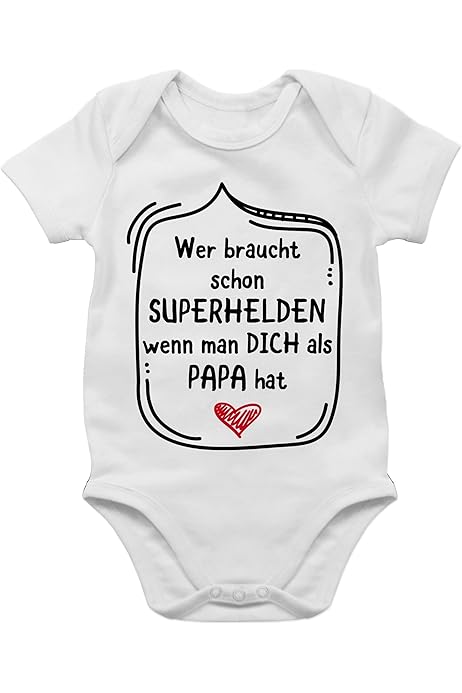 Shirtracer Baby Body "Mama's Little Man" - Weißer Babybody Kurzarm