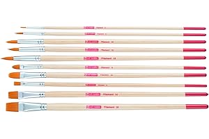 Talens Art Creation - Pinselset, 10 Stück - 4x Rund, 2x Katzenzunge, 4x Flach (Polyester)