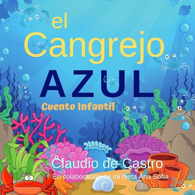 Portada de EL CANGREJO AZUL: Cuento Infantil