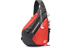 FANDARE Ligero Bolsos Cruzados Sling Bag Bolsa de Pecho Hombre Mujer Bolsa Deportiva de Hombro Bandoleras Cruzada Crossbody Rucksack para Colegio Viaje Ciclismo Hiking Camping Durable Poliéster