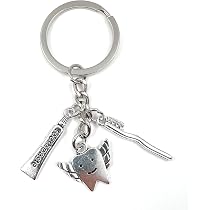 Onwomania Schlüsselanhänger 'Fliegender Zahn' – Lustiges Geschenk Für Zahnärzte & Freunde