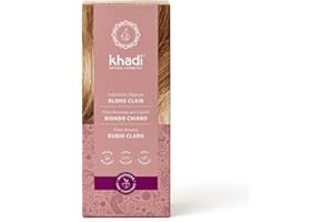 khadi BIONDO CHIARO Tinta naturale per capelli - Tinta per capelli per una nuance bionda chiara, delicata e luminosa - 100% naturale e vegana - 100 g