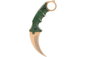 ARI KNIVES ariknives Elite - Counter Karambit Skin Knife CS GO Streik Messe Jagdmesser taktisches Überlebens Camping Werkzeug (Lore)