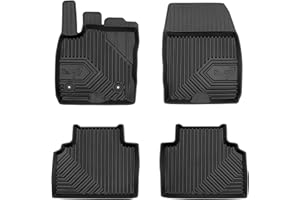 MOTOS Alfombrillas de Goma para Ford Tourneo Courier 2014-2023 Mejore la Comodidad de Sus Viajes con la Alfombra Antideslizante Car No.77- Alfombrillas de Coche para Varias Estaciones