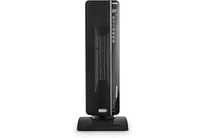 De'Longhi Grzejnik ceramiczny TCH8993ER.BC, ceramiczny termowentylator z 3 stopniami ogrzewania do pomieszczeń do 70 m³, technologia Silent, obrotowa podstawa, timer 24 h, funkcja ochrony przed