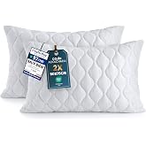 Utopia Bedding Quilted Cushion Filling, Sofa Pillows (2, White, 50x75cm)