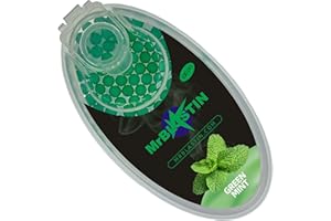 MrBlastin 100 Palline di Menta Mentolo per inserimento filtro, molti sapori mentolo menta schiacciare palle aromatizzate. Clicca su inserti perline (menta)