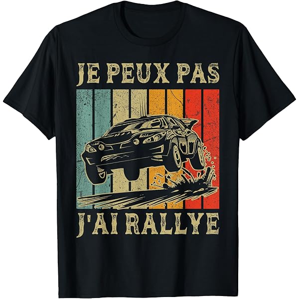 Sweat à Capuche "J'peux Pas, J'ai Rallye" - Cadeau Humoristique Pour Passionnés De Voiture Et De Sport Auto - 3