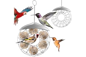 GKZB Comedero para Pájaros Comedero Pájaros Alimentador de Pájaros Comedero para Pájaros Bolas Comedero Pájaros Bolas para Exterior Balcón Jardín