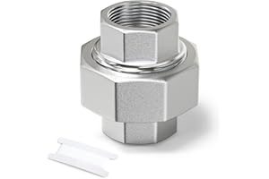 ERGAOBOY 1 pièce Raccord femelle en acier inoxydable 304 3/4" BSP, raccord union, adaptateur fileté pour eau/huile/gaz