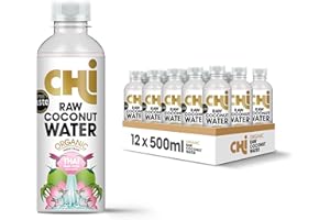 CHI REHYDRATE/ REVIVE CHI Rehydrate/Revive RAW Organic Coconut Water Drink - (500ml) Pack of 12 - Hydrate with Natural Electrolytes, No Sugar Added, Full Of Vitamin C & Potassium.