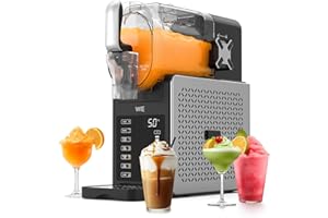 WIE Slush Machine 2.6L Sans Glace Machine à Granité mit 6 Programmes Autonettoyage Slush Maker pour Maison, Fabricant de Slush pour Margarita, Cocktail, Milkshake, Frappé