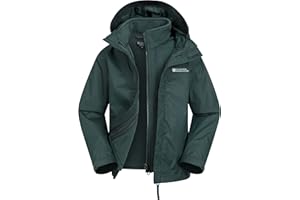 Mountain Warehouse Fell Imperméable Enfant 3 en 1 - Veste Chaude Garçon, Polaire Intérieure Détachable Et Capuche Pliable, Veste Légère De Mi-Saison pour Fille