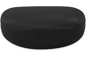 LAGO TERRA Portable Hard Shell Case For Glasses and Sunglasses (Large)