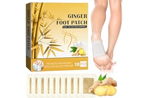 MEMONOTRY Entgiftungspflaster Füße-20 Stück Detox Fußpflaster Entgiftung mit Hochwertigem Ingwerpulver, Fuß Entgiftungspflaster Für Entgiftungskur von Körpergiften und Füße Warm