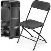 Bonnlo Set of 12 Folding Chairs &ndash; Dining Chairs, Garden, Camping, Folding Chairs for Balcony, Living Room, Restaurant and Con