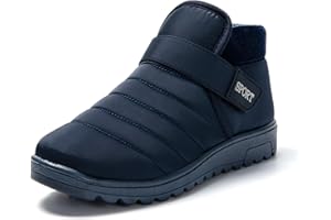 JOMIX Kapcie damskie zimowe, ciepłe kapcie damskie, zapinane, pluszowe buty damskie z zamkiem błyskawicznym, kapcie damskie do domu, do wewnątrz i na zewnątrz