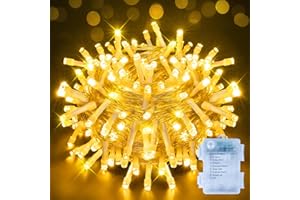 ‎OLLNY Ollny Lichterkette außen Batterie, 15M 150 LED Lichterkette Weihnachtsbaum innen, wasserdicht Weihnachtsbeleuchtung außen warmweiß für outdoor Balkon Camping Zimmer Party Garten