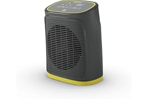 Olimpia Splendid 99295 Calefactor Caldo Rock DT 2000 W, Base oscilante y Pantalla táctil, Plástico