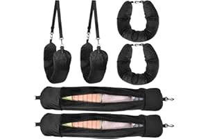 KOMABLEN 2pcs Reise Nackenkissen - Flugzeug Nackenkissen befüllbar mit Kleidung zum Reisen, Waschbarer Kissenbezug, Flug Nackenhörnchen - Handgepäck sparen, passend für 5 Tage Reisezubehör