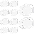 20 Pack TENS Unit Replacement Pads, Reusable TENS Electrode Pads, Self-Adhesive Electrotherapy Patches, Fabric Backed Pads with Premium Gel for Muscle Stimulator Electrotherapy, (Diameter 2")