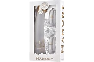 Mamont Vodka Geschenkverpackung Flasche und 2 Gläser | Single Estate Vodka traditionell hergestellt in Sibirien I Gold-Gewinner Outstanding Vodka IWSC 2020 | Weicher Geschmack | 700ml | 40% vol.