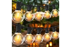 VANDABAO Catena Luminosa Esterno - 15m Luci da Esterno Giardino, 17+2 G40 Lampadine Lucine da Esterno Catene Luminose Esterni Decorative per Natale Terrazzo Matrimonio Partito