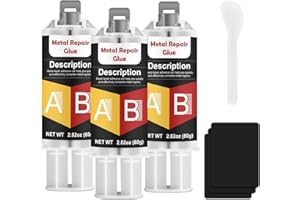 LAMXIN AB Metallkleber 240g, Hochfester FlüSsigmetall Wasserdicht und hitzebeständig, Metallkleber Extra Stark für Stahl, Metall, Gusseisen