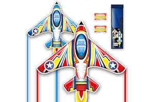 SGFTRE Aeroplane Kite for Children and Adults - Easy to Fly Design and Handles.Durable Outdoor Sports Models for Stable Flight in Beach Parks,outdoor kites