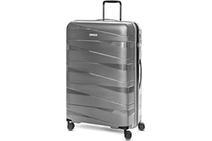 REDOLZ Hartschalen Check-in Koffer | Großer XL Trolley 50 x 30 x 76 cm aus leichtem Polypropylen Material | 4 Doppelrollen & TSA (Essentials 10)