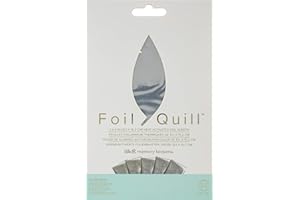 We R Memory Keepers WR660668 Cisne Plateado, 10.1 x 15.2 cm Foil, Set de 30 Hojas, 10,1 x 15,2 cm, para Usar Junto con Quill Pen y Crear Brillantes Adornos y Diseños