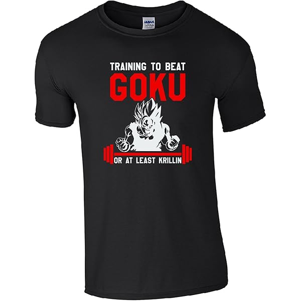 Débardeur Homme 'Training To Beat Goku' - 100% Coton, Message Humour Manga Dragon Ball