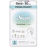 Sleepy Bio Natural Premium Plus Hijyenik Ped Mega Paket Gece 30 Adet