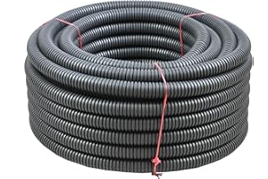 ‎LL ELEKTROPLAST STRÓŻA Leerrohr PVC 25 m, Indurchmesser Ø 9mm, PVC Flexibles Wellrohr 320N, -25°C bis +60°C, Kabelschutz Rohr für Elektroinstallation