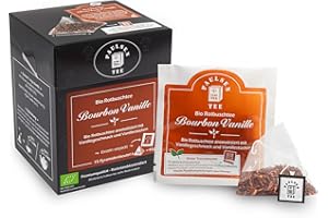 ‎PAULSEN TEE PURE TEA Organic Bourbon Vanilla 15 x 3 g, Individually Enveloped, Paulsen Tea Red Bush Tea in Pyramid Bag - Organic, Residue Controlled & Certified