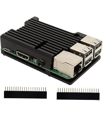 Boîtier Pour Raspberry Pi B+/2/3 Avec Écran 3,5" - Noir - Protection Et Ventilation Integrée