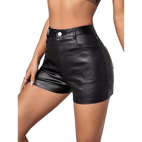 Sexy hoge taille shorts jaren 70 look zwart - Hotpants