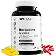 Berberine 1000mg 120 Vegan Capsules With Chrome and Black Pepper for Better Absorption The Best Concentrated Extract of Berberis Vulgaris