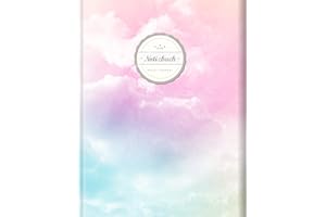 BULLET JOURNAL (©Star, A4, 156 Seiten, Softcover) || Mit Register || XXL Punktraster Notizbuch, Tagebuch, Gepunktete Seiten, Dot Grid Notebook, „Rosa Wolken“