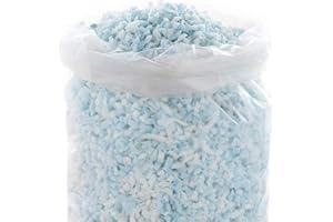 Linenspa Mousse à mémoire de Forme déchiquetée – Mousse Artisanale – Rembourrage de Rechange pour oreillers, poufs, chaises, Lits pour Chien, Animaux en Peluche et travaux manuels, 2,3 kg LS050MXSHUF
