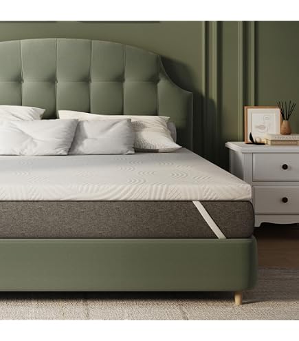 Genius Eazzzy Topper Classic 200 x 200 cm altezza 7 cm H2 H3 – topper ortopedico per materasso e letto a molle in schiuma gel | coprimaterasso 200 x 200 cm per