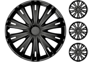 M MOTOS Zestaw 4 kołpaków 15 Cal - Śmiej się z zadrapań dzięki tym elastycznym, lekkim kołpakom 15 Cala. Łatwa instalacja, bez użycia narzędzi, ochrona przed blaknięciem!