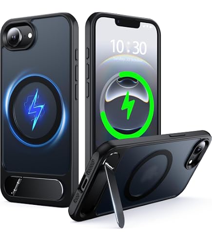 DOMAVER Cover per iPhone 16e con supporto a 360°, compatibile con