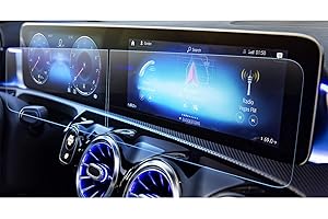 LFOTPP 10,25 cala folia ochronna do nawigacji klasy A B W177 W247, hartowana 9H, odporna na zarysowania, odporna na zarysowania i odciski palców, nawigacja GPS (2 sztuki)