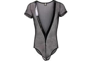 Juflam Men's Bodysuit Wrestling Singlet Athletic Leotard Underwear Gym Sportswear Undershirt