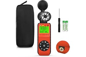 H HOLDPEAK Wind Speed Anemometer with Temperature Humidity, professional Handheld anemometer, Digital wind meter for Outdoor garden Shooting Drone
